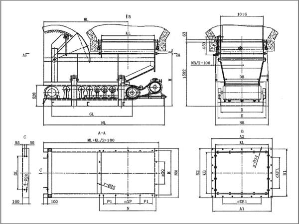 扇形閥門(mén)帶式（甲帶）給料機(jī)的承載能力較強(qiáng)、噪音低、整機(jī)使用壽命長(zhǎng)
